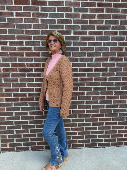 Crochet Cardigan - Latte