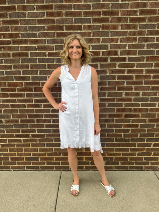 Keren Hart Sleeveless Dress with Ruffle Hem - 4 colors