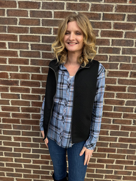 Keren Hart Black Lightweight Vest