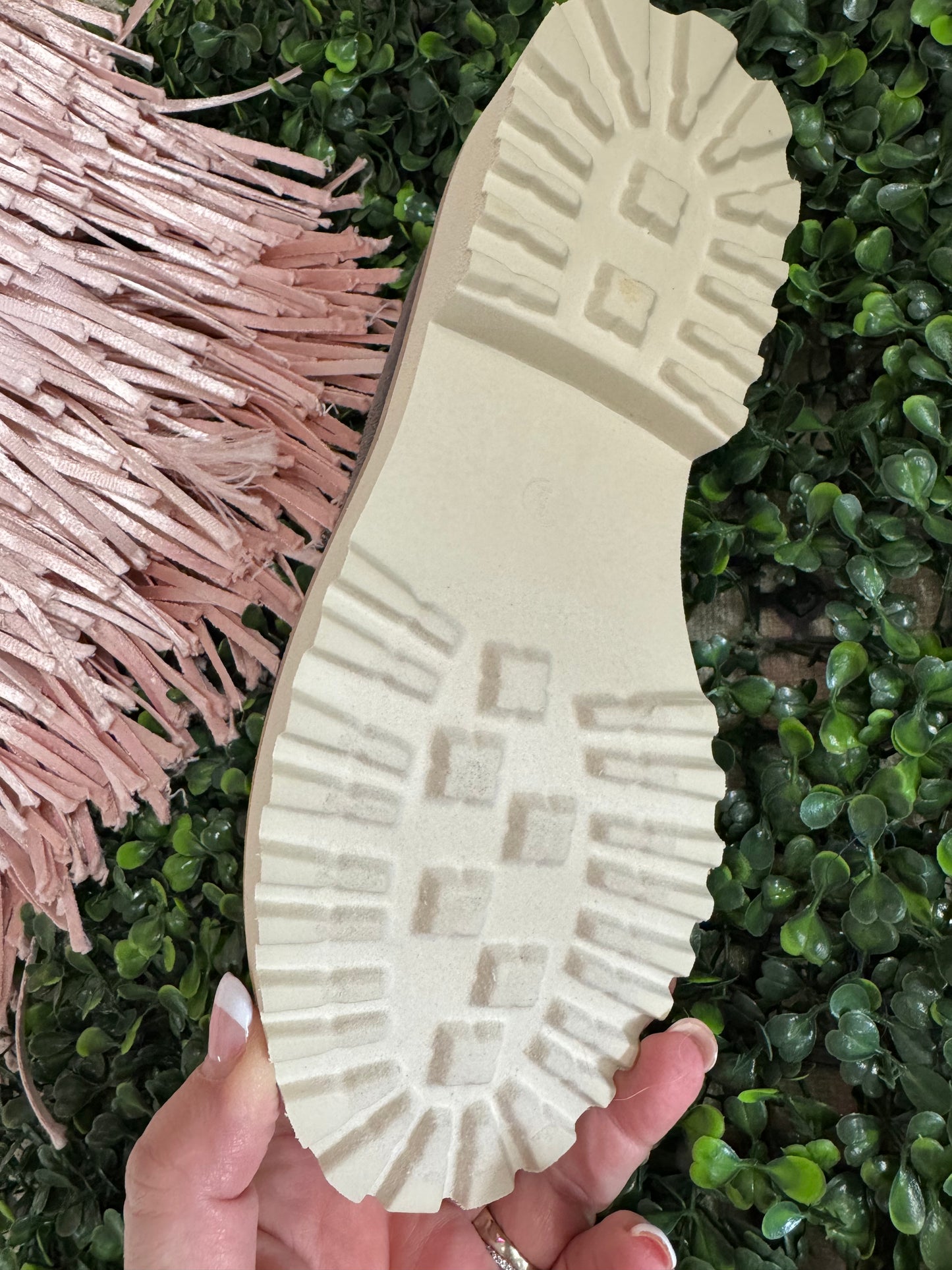 Corkys Literally in Light Gray faux suede