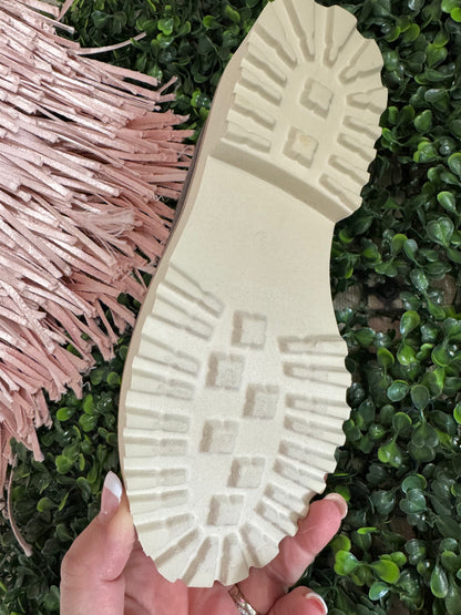 Corkys Literally in Light Gray faux suede
