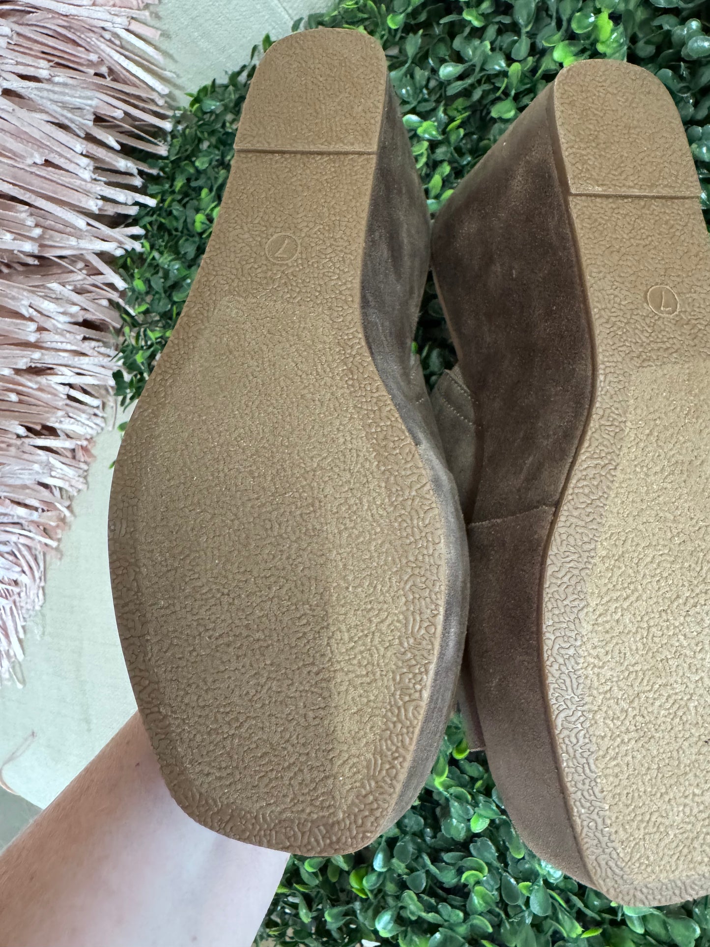 Corkys Mug Shot Tan Oil Slip on Wedges