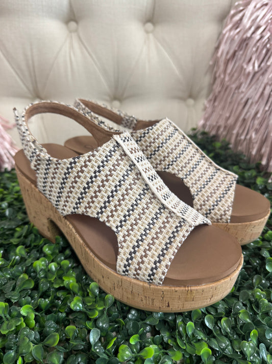 Corkys Miss Carley in Tan Multicolor