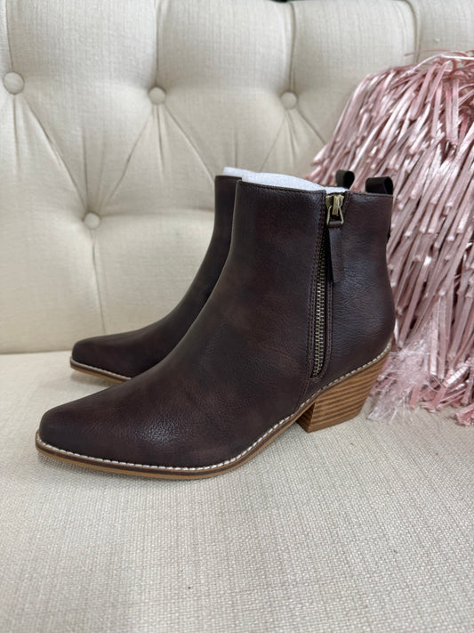 Corkys Toil n Trouble booties in espresso