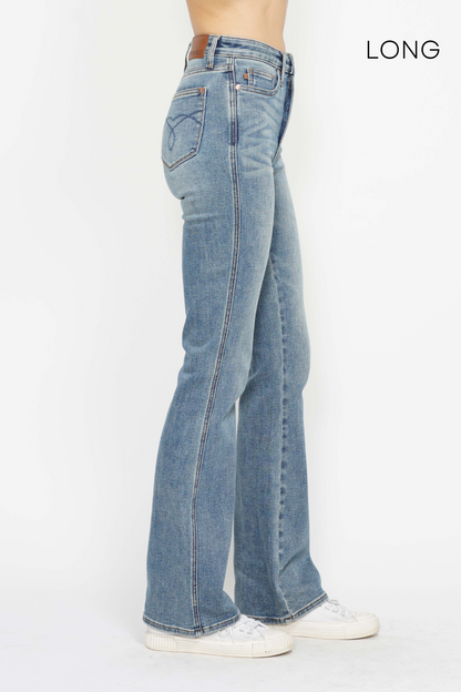Judy Blue HW Tummy Control Bootcut Jeans - Short, Regular, Long Inseam