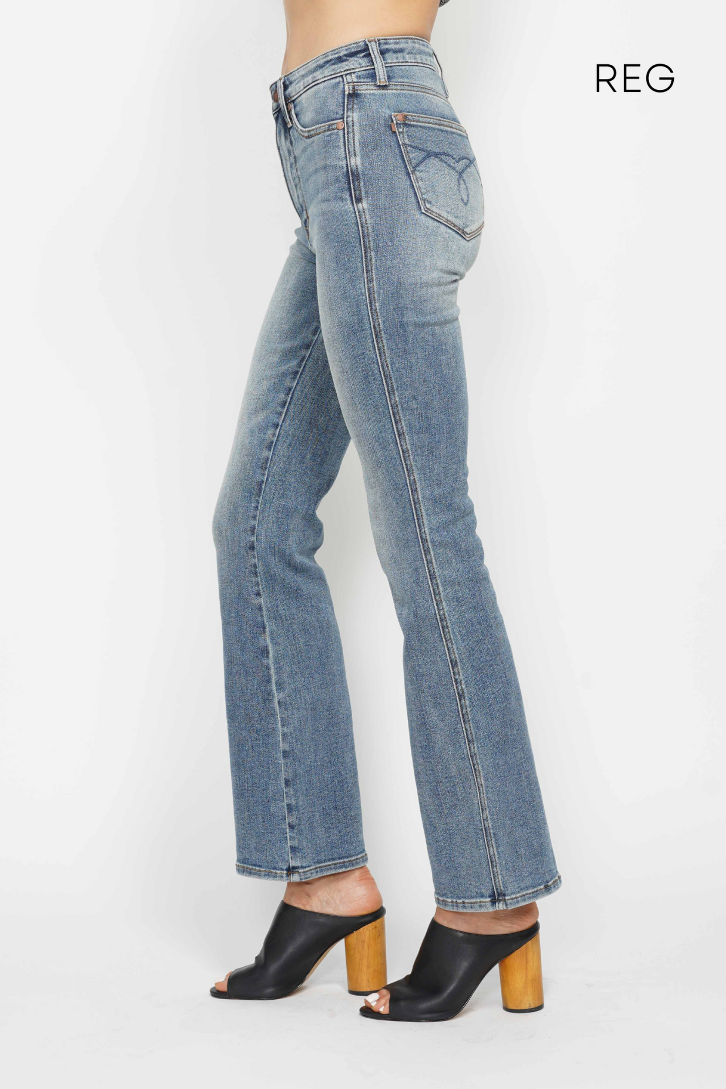 Judy Blue HW Tummy Control Bootcut Jeans - Short, Regular, Long Inseam