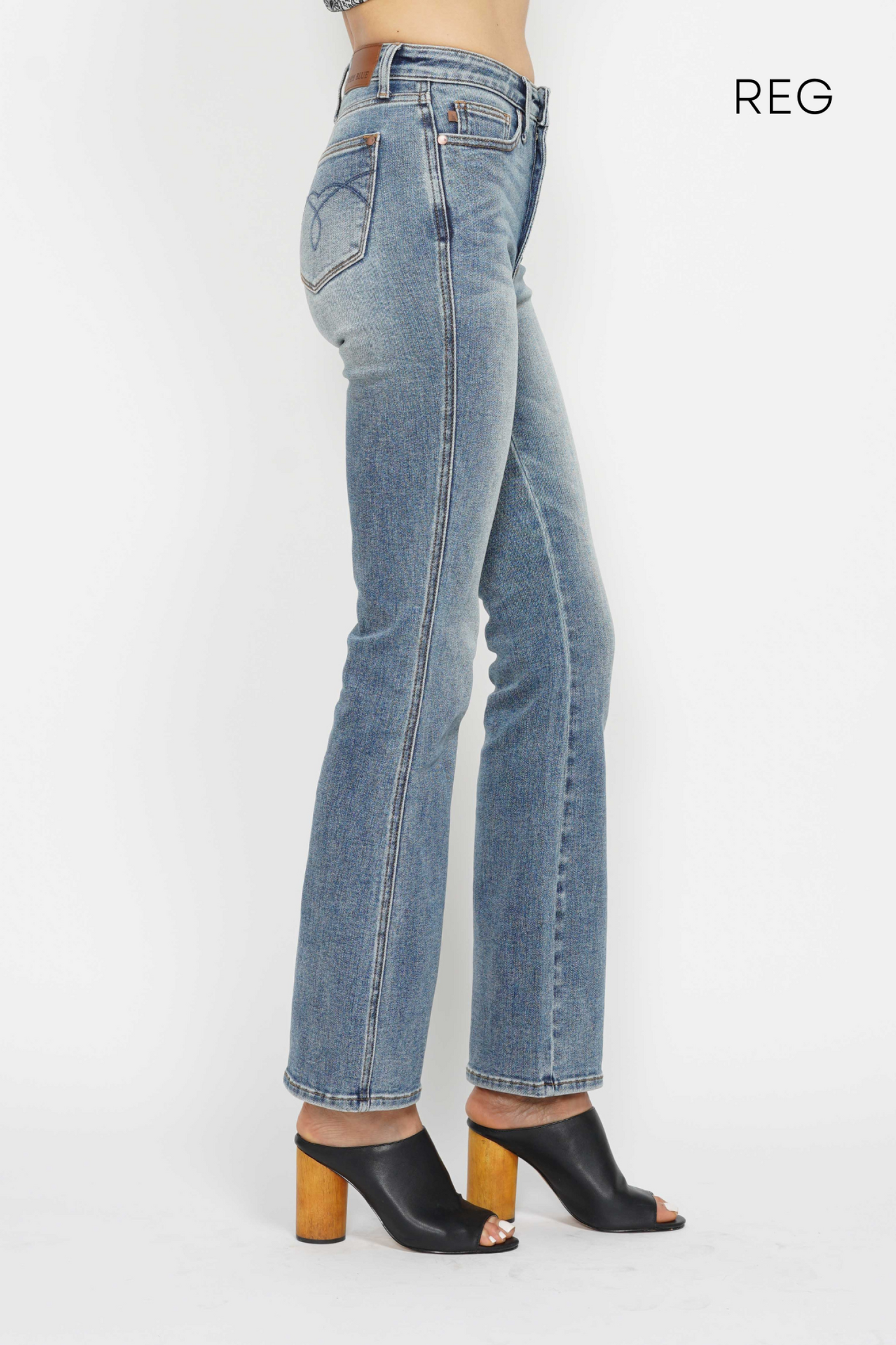 Judy Blue HW Tummy Control Bootcut Jeans - Short, Regular, Long Inseam