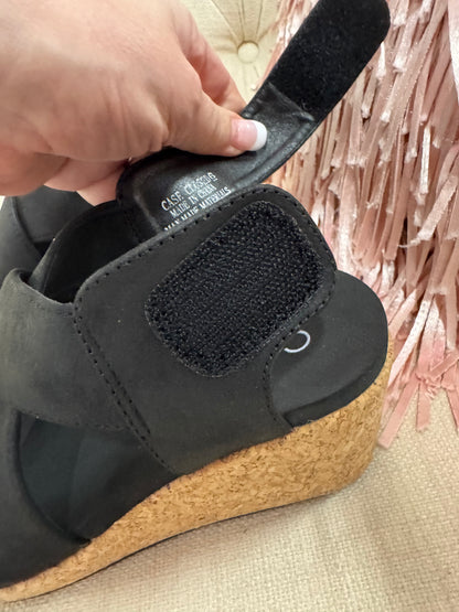 Corkys Case Closed wedges - Black
