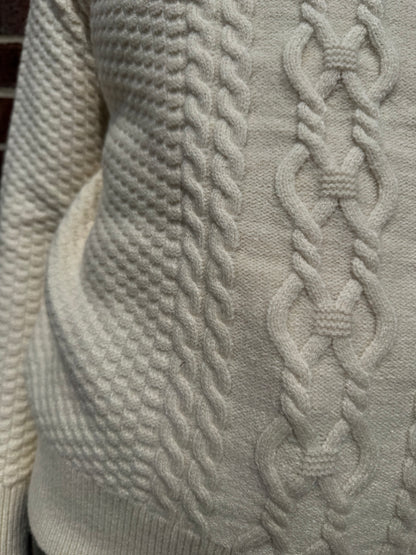 Keren Hart Quarter Zip Sweater - Ivory
