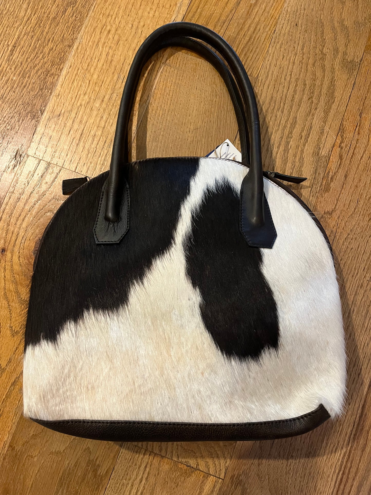 Fur Cow Print Handbag