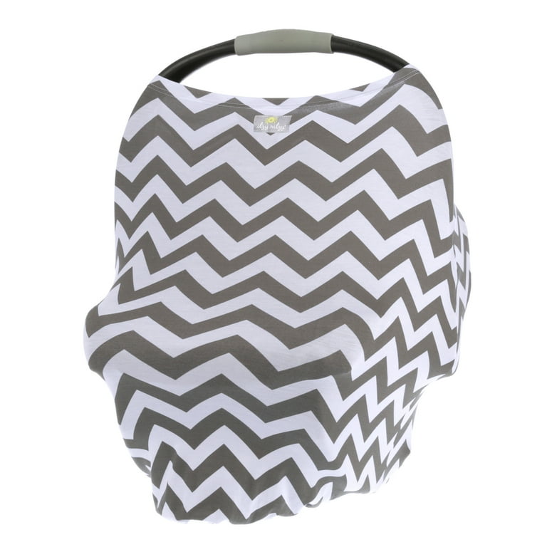 Itzy Ritzy Mom Boss® 4-in-1 Multi-Use Nursing Cover and Scarf - Grey Chevron