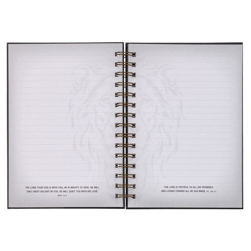 Strong Large Wirebound Journal - Joshua 1:9