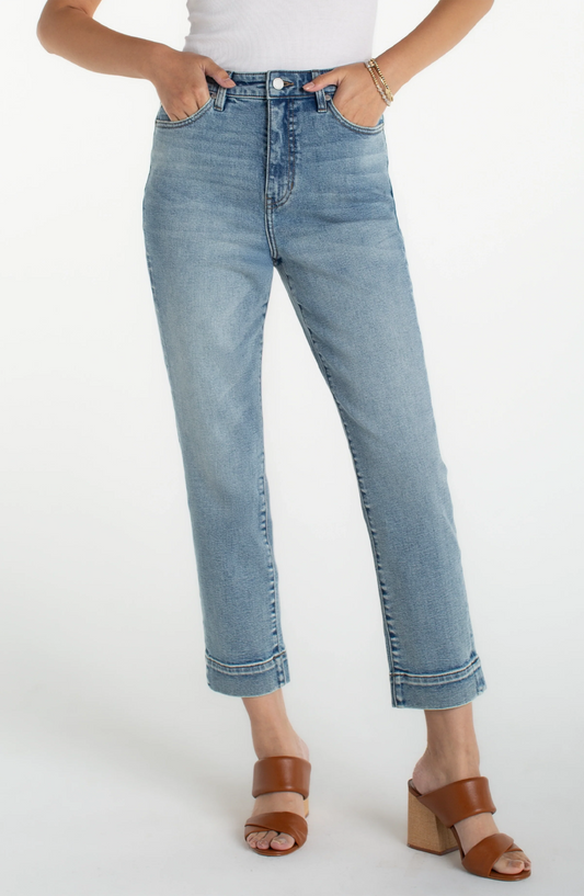 Liverpool Liv Relaxed Skinny jeans cropped high rise wide hem lowest Liverpool price boutique
