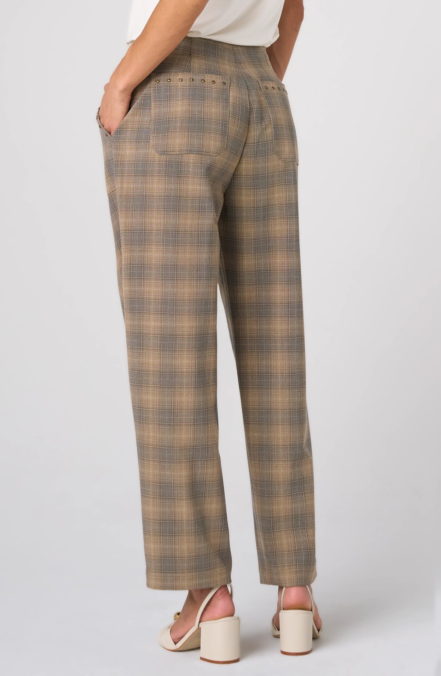 Liverpool High Rise Crop Trousers with Drawstring