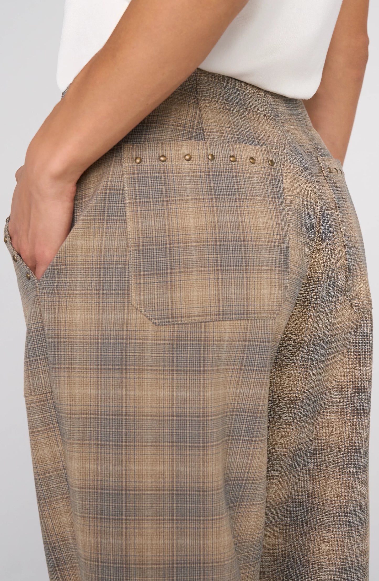 Liverpool High Rise Crop Trousers with Drawstring