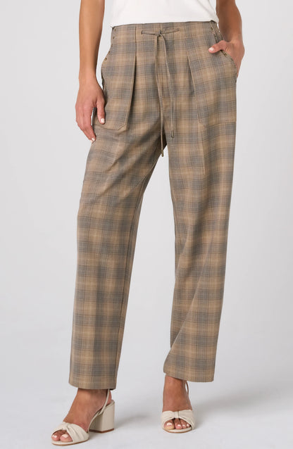 Liverpool High Rise Crop Trousers with Drawstring