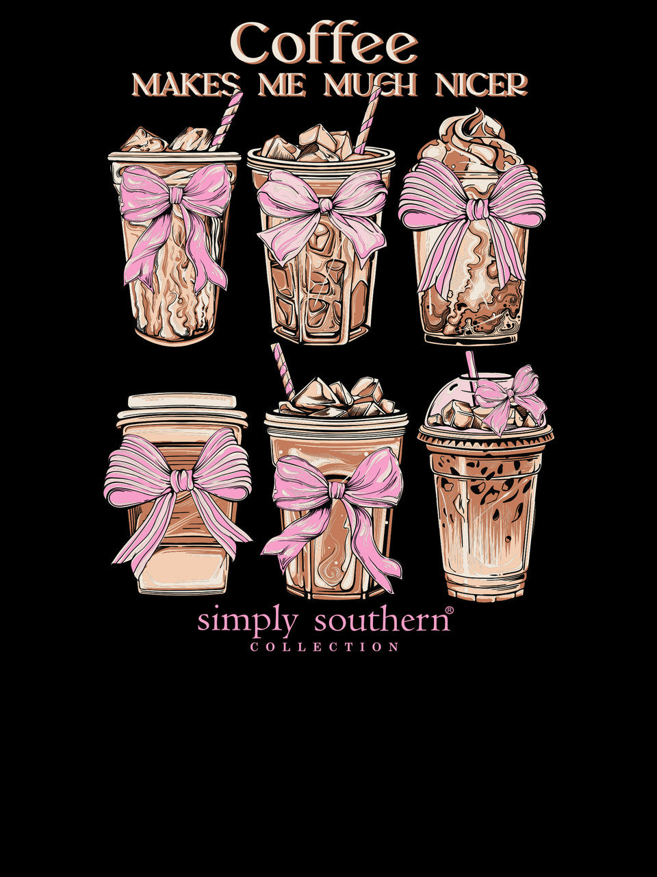'Coffee Makes Me Nicer' Long Sleeve Tee by Simply Southern