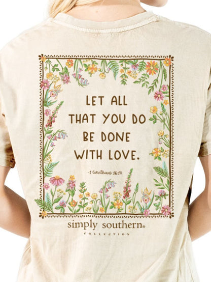 Simply Southern 1 Corinthians 16:14 Love Mineral Washed T-shirt