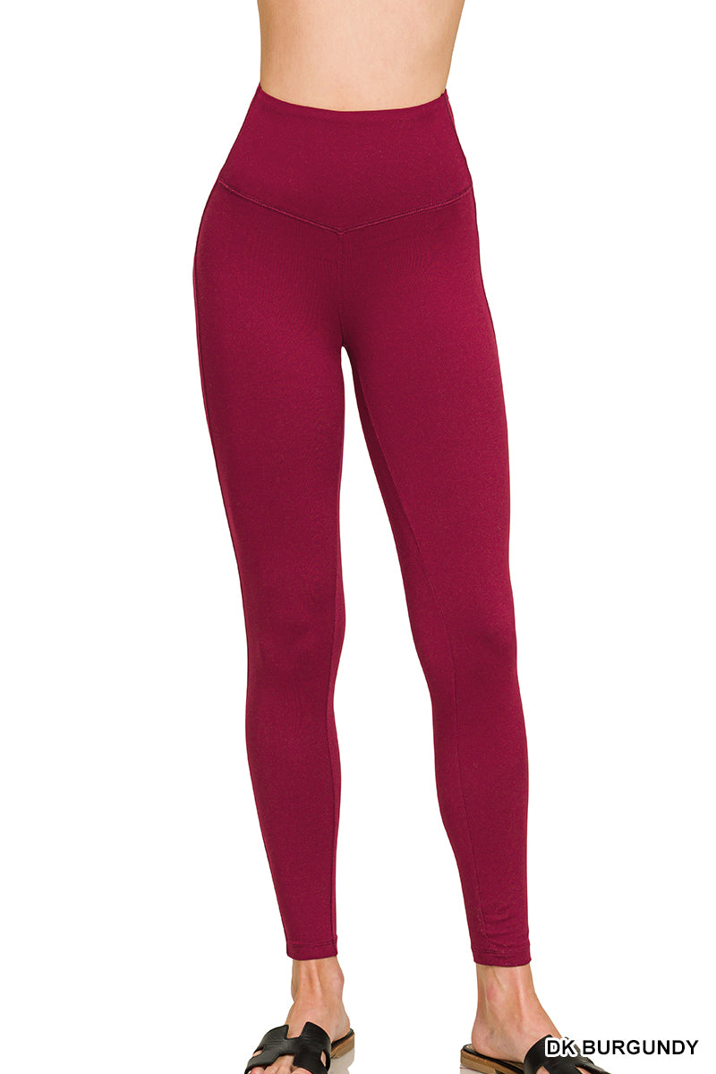 Zenana Brushed Microfiber Full Length Leggings