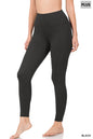 Zenana Plus Size Leggings with Pockets - 3 Colors