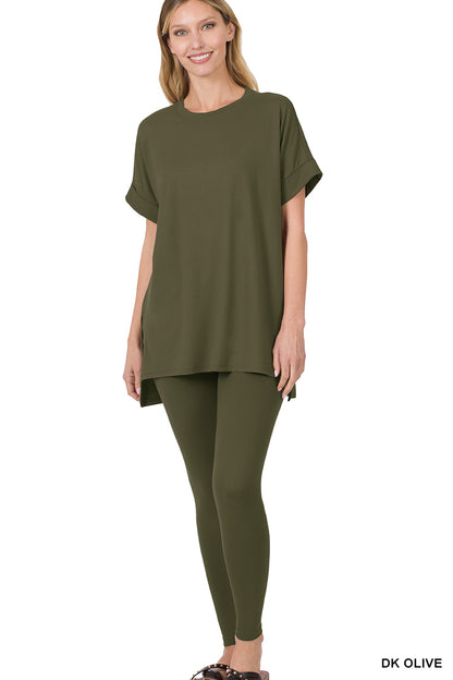Zenana Microfiber Loungewear Set 3 Colors - S-3X