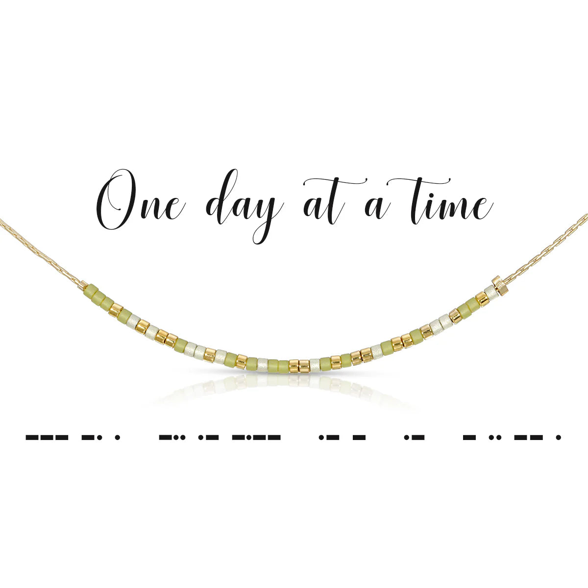 Dot & Dash One Day at a Time Necklace