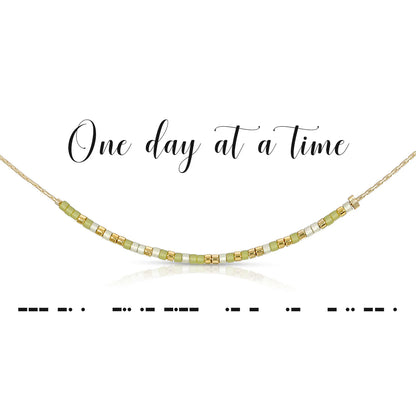 Dot & Dash One Day at a Time Necklace