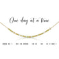 Dot & Dash One Day at a Time Necklace