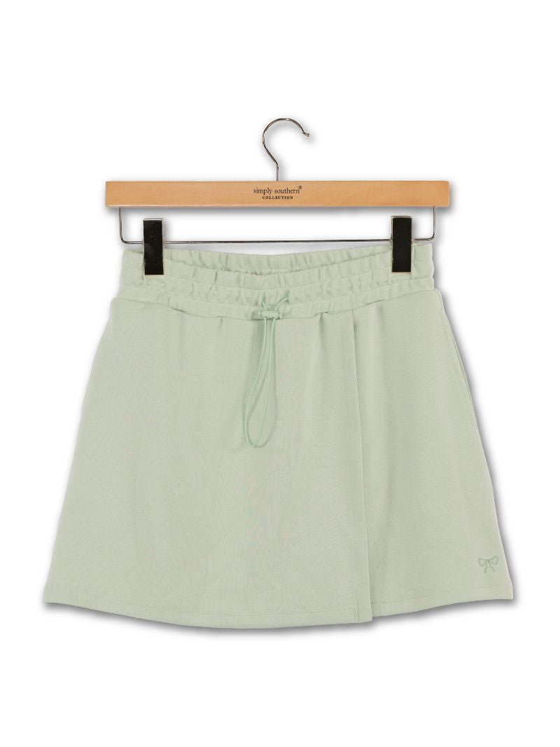 Simply Southern Lounge Wrap Skort - Sage
