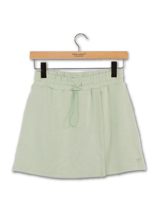 Simply Southern Lounge Wrap Skort - Sage