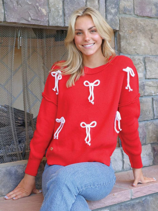 Simply Southern Knit Bow Sweater