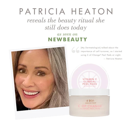 Patricia Heaton FarmHouse Fresh 2% Salicylic Acid Acne Clearing Pads for pores, breakouts and uneven skin texture
