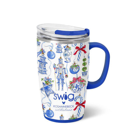 Swig 18 oz Travel Mug - Chinoiserie Ornaments