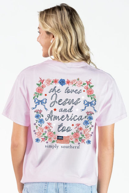 Simply Southern She Loves Jesus T-shirt