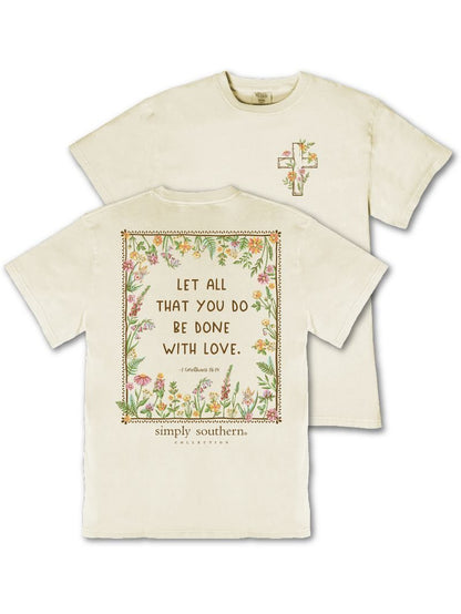 Simply Southern 1 Corinthians 16:14 Love Mineral Washed T-shirt