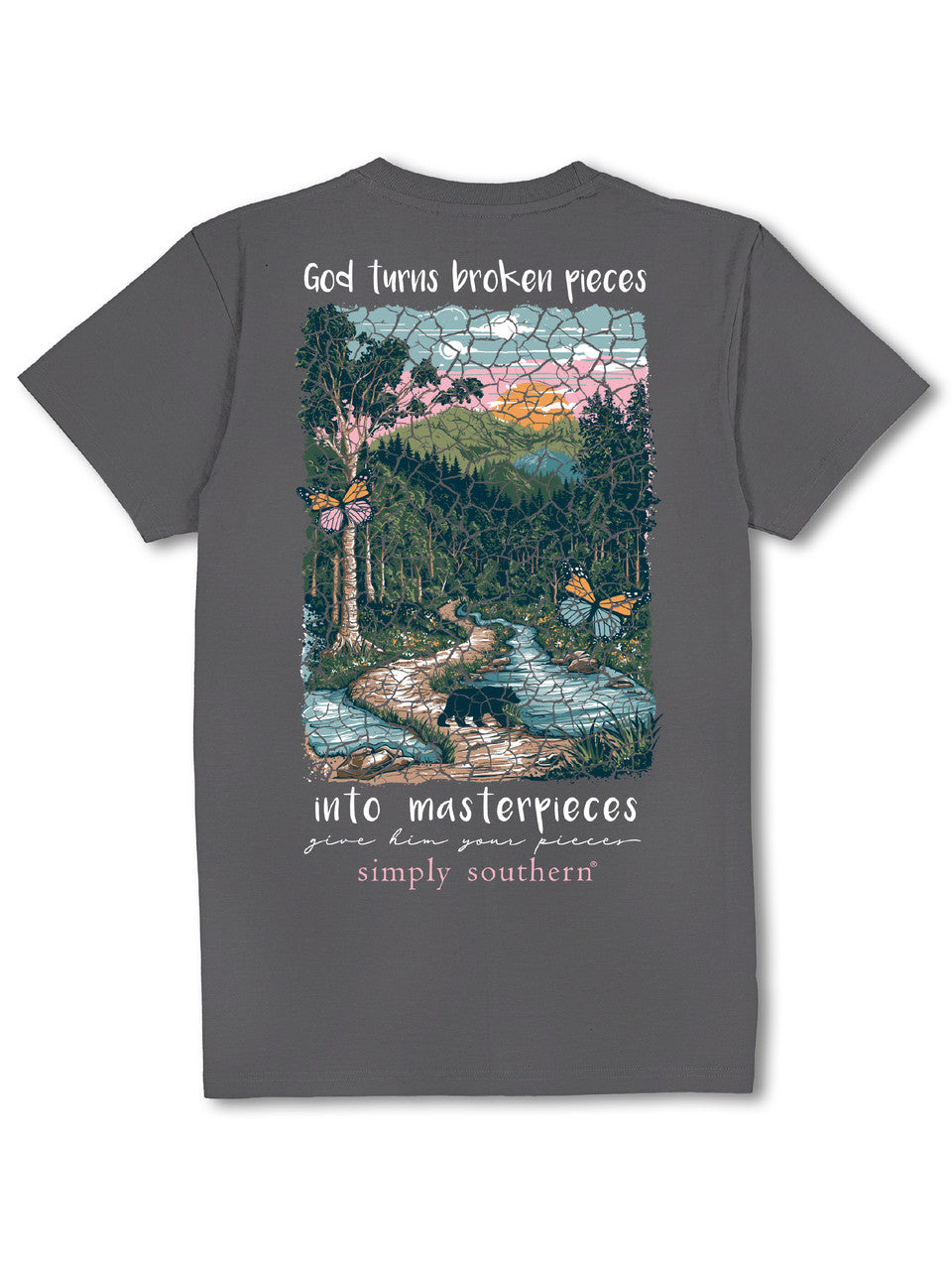 'He Heals the Broken Hearted' Short Sleeve Tee by Simply Southern