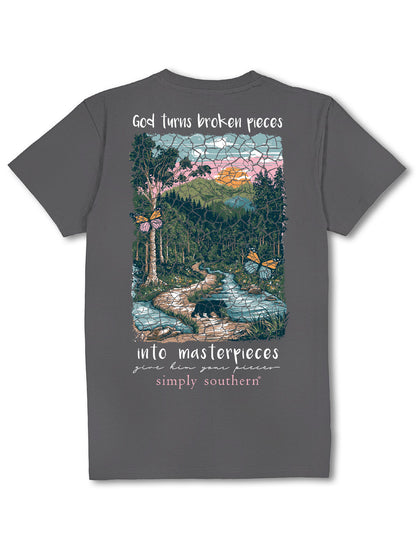 'He Heals the Broken Hearted' Short Sleeve Tee by Simply Southern
