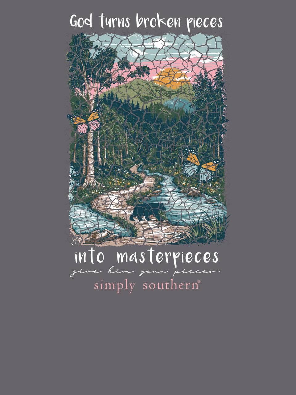 'He Heals the Broken Hearted' Short Sleeve Tee by Simply Southern