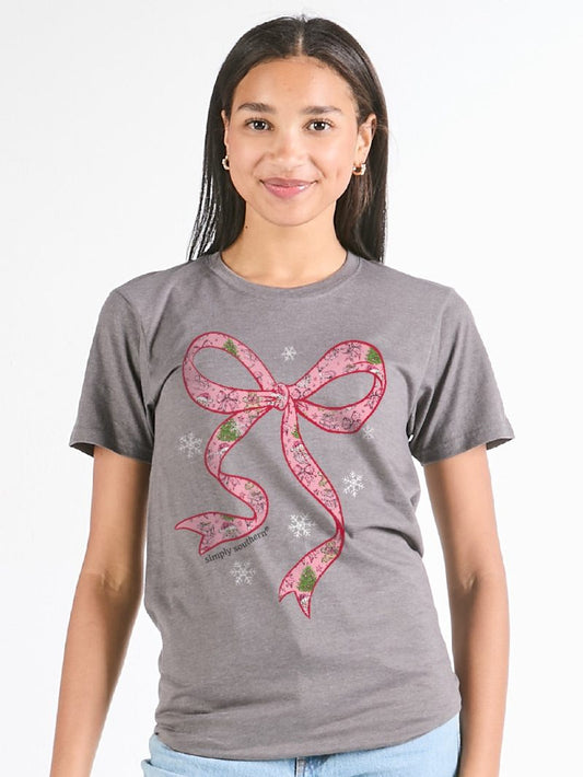 Simply Southern Santa Bow T-shirt