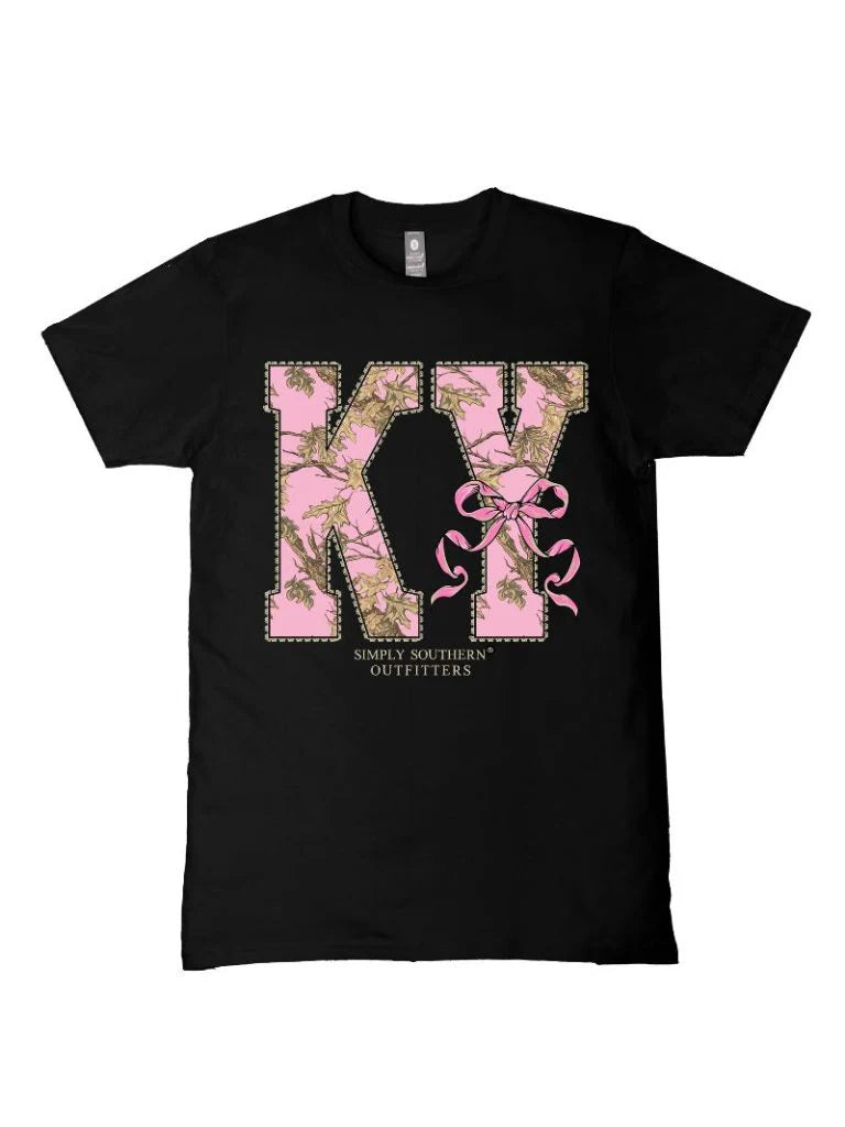 Simply Southern Camo Kentucky State Short Sleeve T-shirt