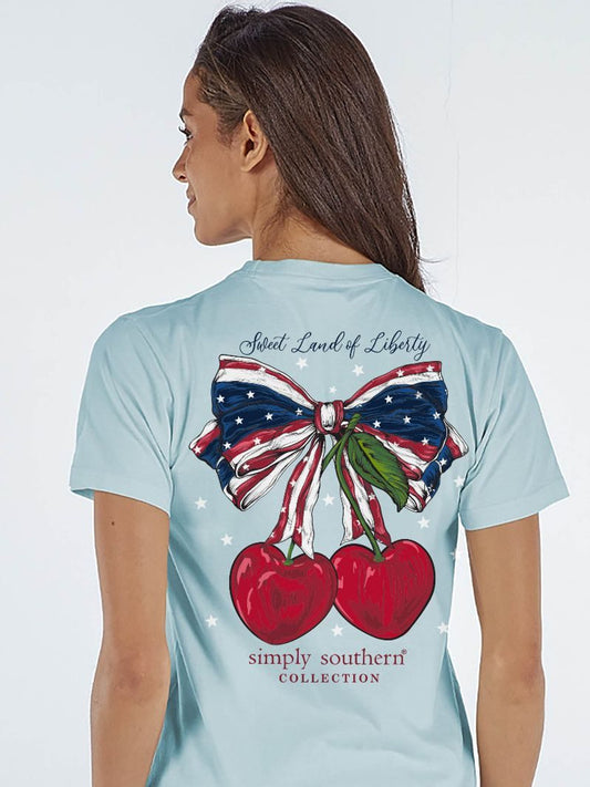 Simply Southern Sweet Land of Liberty T-shirt