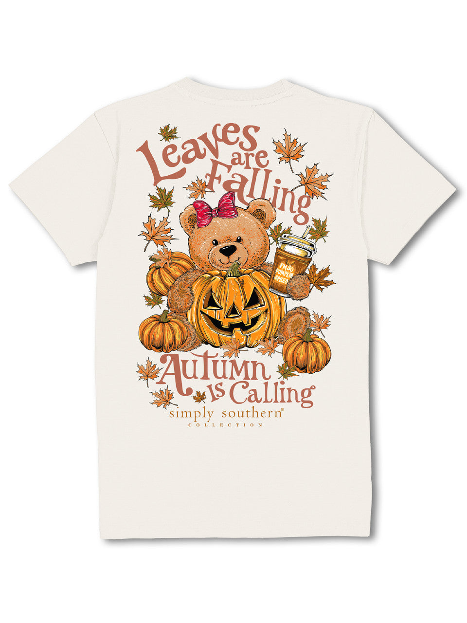 'Autumn is Calling' Short Sleeve Tee by Simply Southern youth S - 2X