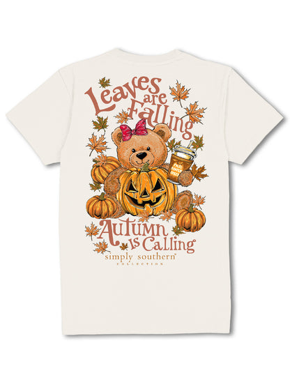 'Autumn is Calling' Short Sleeve Tee by Simply Southern youth S - 2X