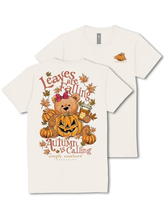 'Autumn is Calling' Short Sleeve Tee by Simply Southern youth S - 2X