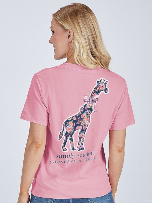 Simply Southern Giraffe Tracking T-shirt