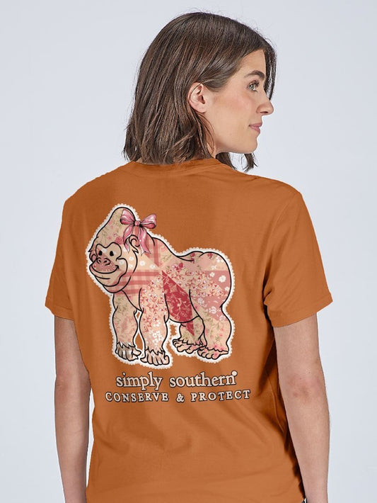 Simply Southern Patchwork Gorilla Tracking T-Shirt
