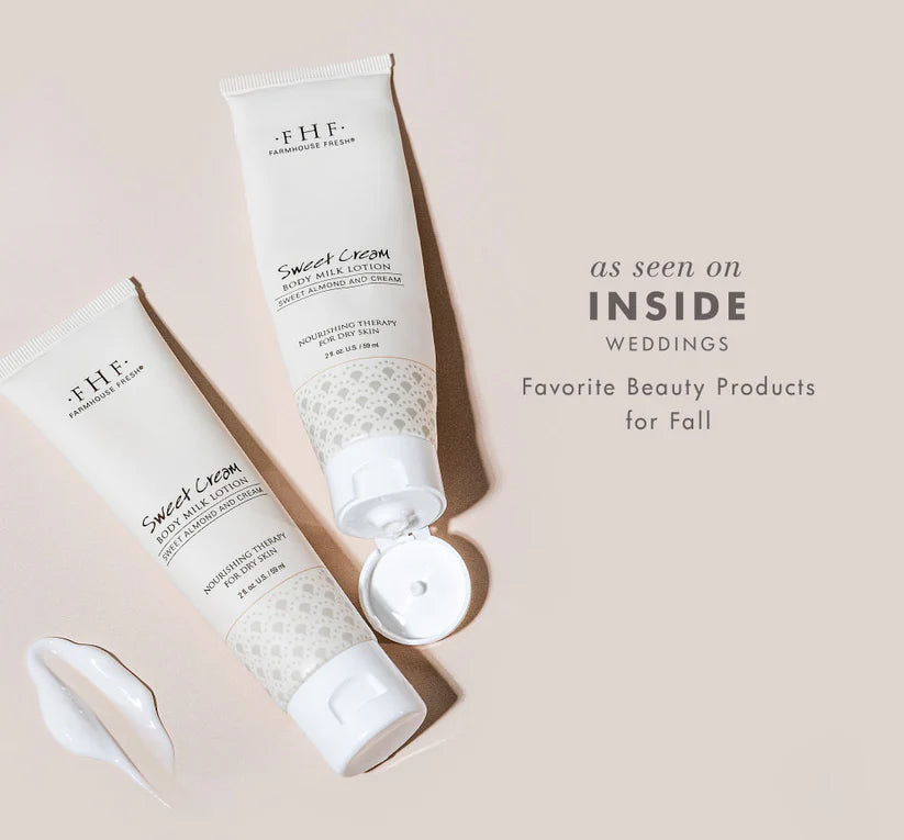 FarmHouse Fresh Sweet Cream Body Milk Travel Lotion