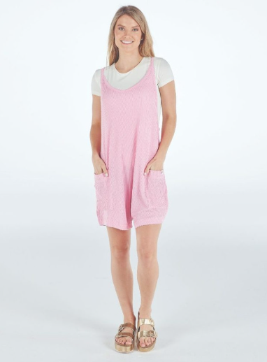 Simply Southern Blush Knit Romper