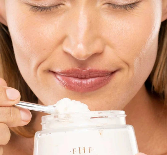 FarmHouse Fresh Sugar Moon Dip Whipped Body Mousse with peptides and retinol for firming skin
