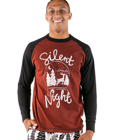 Silent Night Long Sleeve PJ Tee - Men